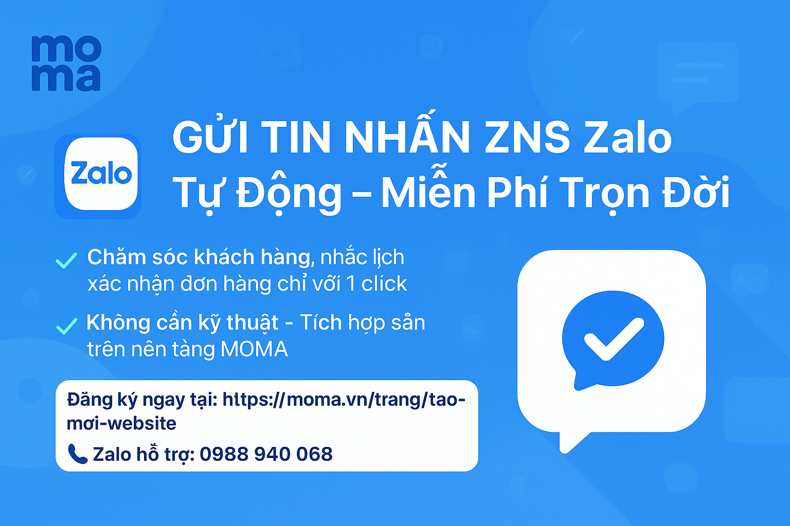 Điều kiện để gửi thông báo ZNS Hậu mãi (Tag 3)
